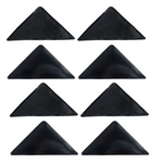 protections anti dérapantes adhésives réutilisables tapis triangles noir blanc rouge beige bleu