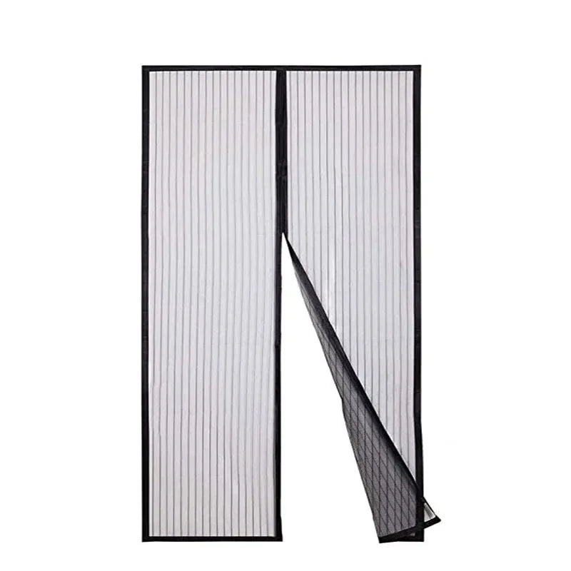 rideau moustiquaire porte aimants noir maille fine moderne opacité ventilation chambre