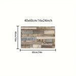tapis rustique patchwork bois beige gris bleu clair antidérapant moderne intérieur extérieur