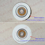 anneau réduction spot led blanc moderne cadre extérieur éclairage intérieur moderne