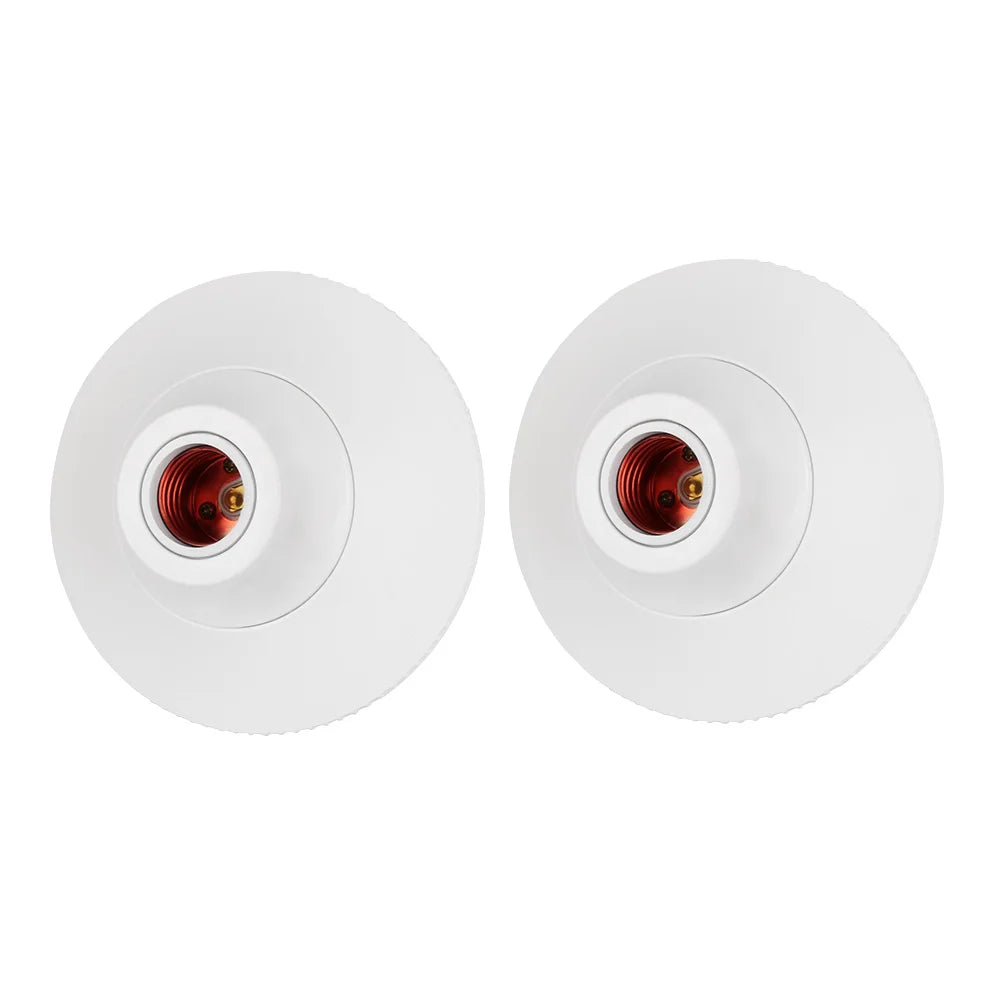support lampe moderne plastique noir blanc texture mat douille e26 e27 fixée