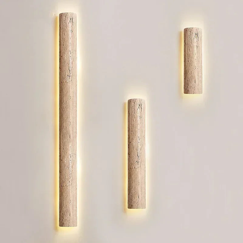 applique murale moderne minimaliste pierre naturelle beige clair 3000k 4000k 6000k