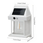 lampe murale solaire ip65 protection automatique contemporaine led noir matériau abs moderne