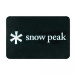 tapis bain blanc logo snow peak moderne imperméable antislip polyester coton knits classic minimaliste