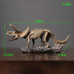 squelette dinosaure résine décor maison salle gris marron clair os roche tringle noire réaliste