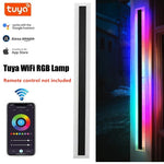 lampe murale led extérieure rgb linéaire étanche moderne jardin porche wifi couleur blanc