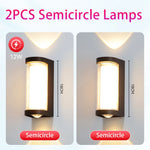 lampe murale extérieure moderne noire fixée ipx4 85265v led an