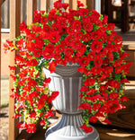 guirlande fleurs artificielles violettes roses jaunes oranges rouges feuilles vertes modernes decoration intérieure mariage