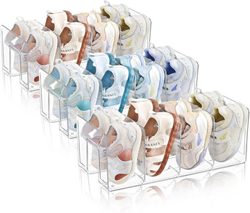 rangement chaussures enfants transparent moderne empilable acrylique réutilisable