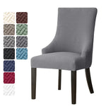 housse chaise mariage tissu géométrique vert gris protection fauteuil contemporain