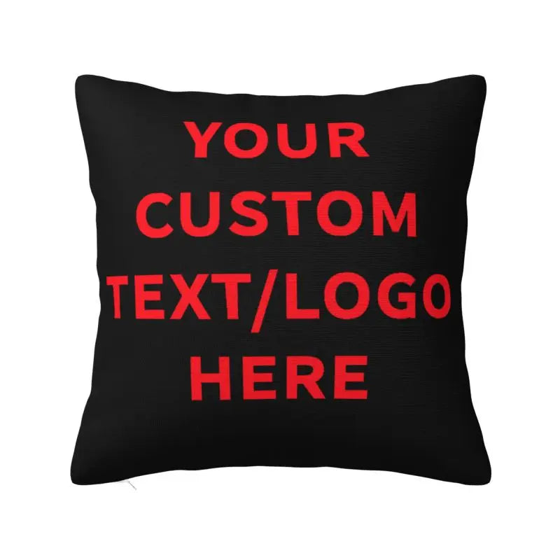 housses coussin polyester 40x40cm motif texte moderne non toxique maison