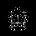 présentoir transparent moderne adhésif support rond supports circulaires figurines bouteilles vernis