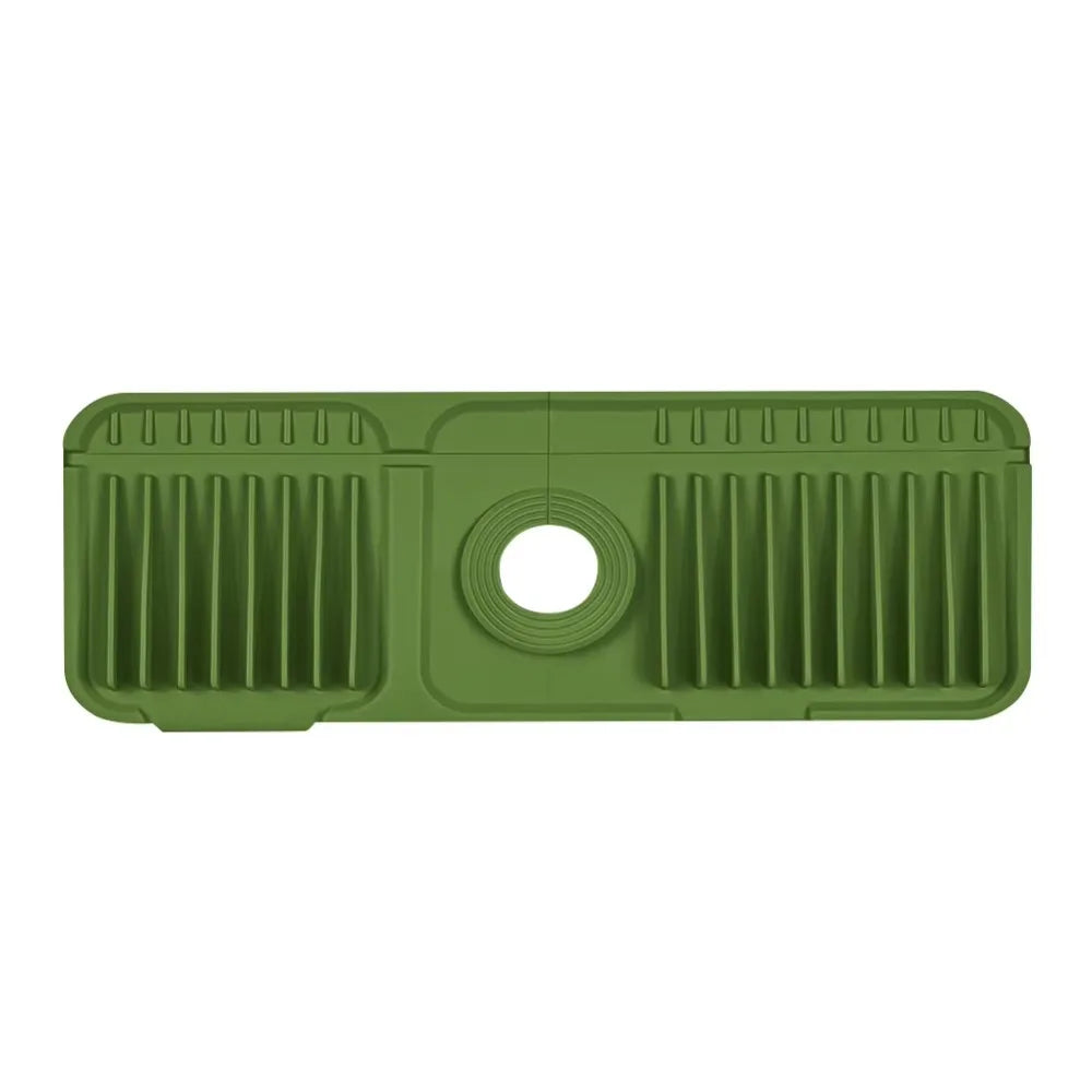 support vaisselle évier adhésif rose clair gris clair rayures verticales moderne rapide drainage silicone