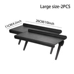 support pliable noir fibre carbone clips moderne multifonctionnel étagère murale