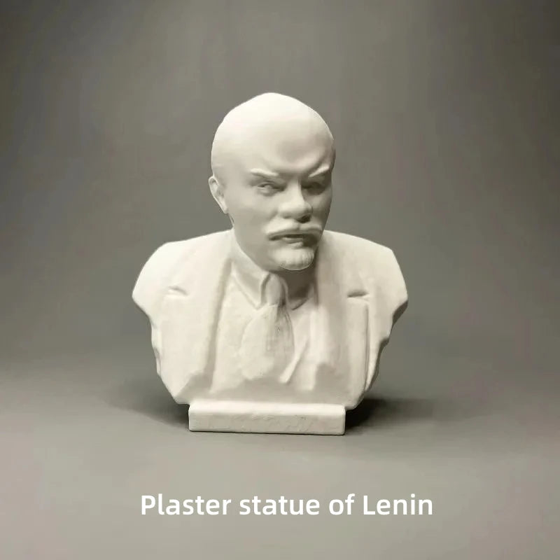 statue plâtre lénine sculpture gypse ornement art décorations peintes main fête communiste portrait réaliste