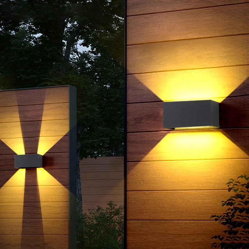 lampes murales modernes led noir blanc éclairage directionnel extérieur intérieur adjustable ip65