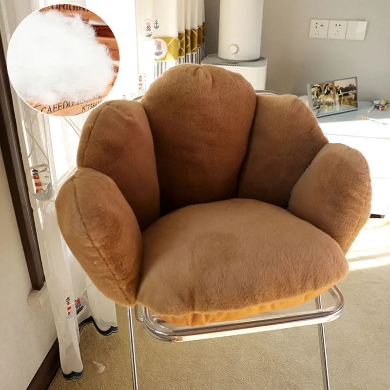 fauteuil confortable moderne marron rose gris vert motifs floraux tissu doux antidérapant adultes chambre