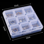 boîtes rangement transparentes clips fermeture organisation diy mosaïque bijoux électroniques petits objets modernes