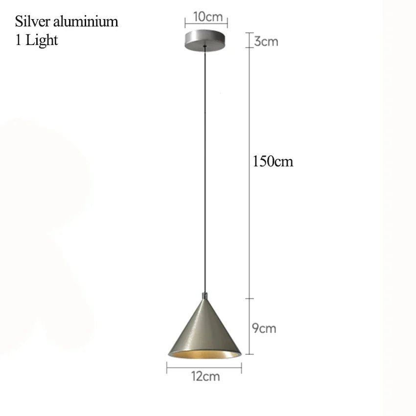 lampe suspension moderne noir gris métallisé mat led minimaliste éclairage quotidien cuisine étude salle