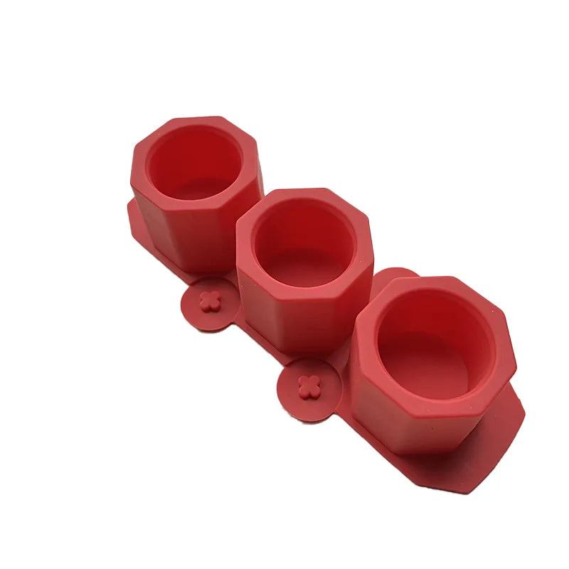 moules silicone savon géométriques modernes couleurs variées hexagones carrés minimalistes
