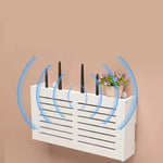 cache réseaux souriant wifi antennes décoration moderne blanc ventilation grille