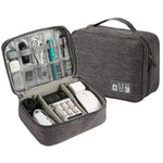 Sac outils gris toile anti odeur zips accessoires tabac moderne rechargeable