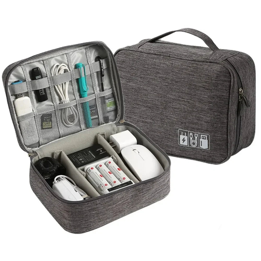 Sac outils gris toile anti odeur zips accessoires tabac moderne rechargeable