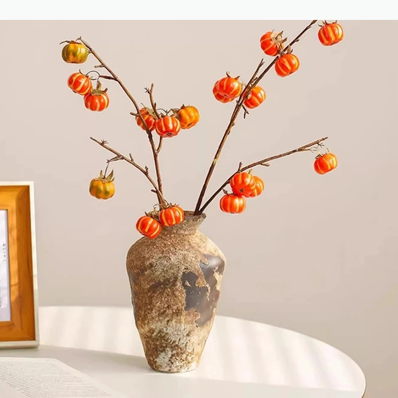 vase céramique rustique zen minimaliste beige marron blanc cassé orange naturellements