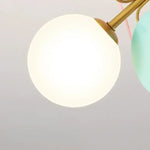 lampe moderne boules colorées blanc vert orange jaune bleu neutre warm cold led 6000k