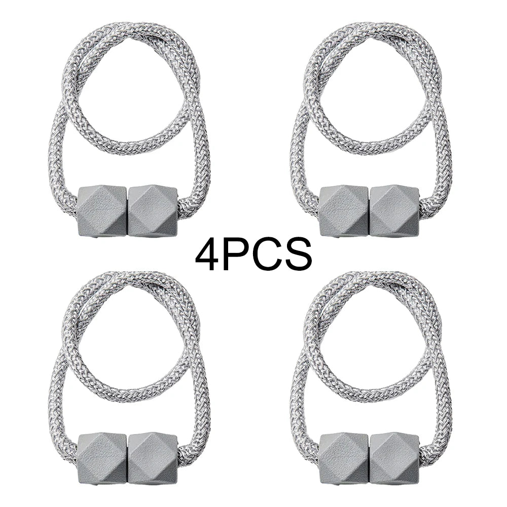 bracelet corde tressée noir gris blanc doré moderne minimaliste fermoir hexagonal opacité durable decoration