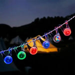 guirlande lumineuse décorative transparente multicolore extérieure leds festives camping pêche rassemblements familiaux
