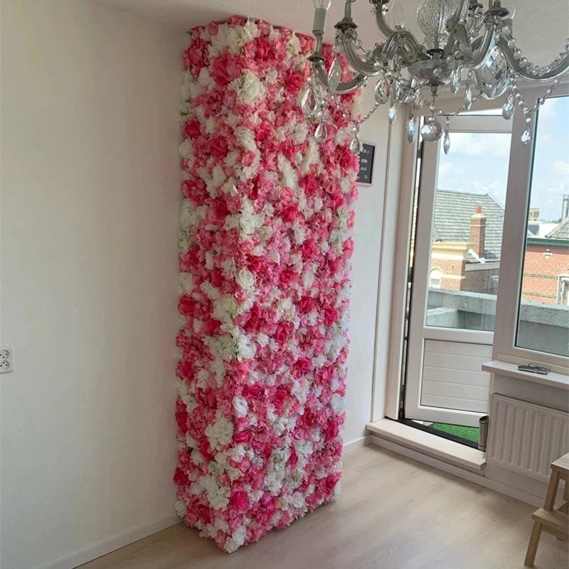 Décoration murale de fleurs artificielles pour intérieur