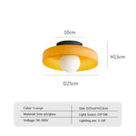 Lampes moderne verre opaque blanc noir vert olive orange ampoule sphérique fixations noires