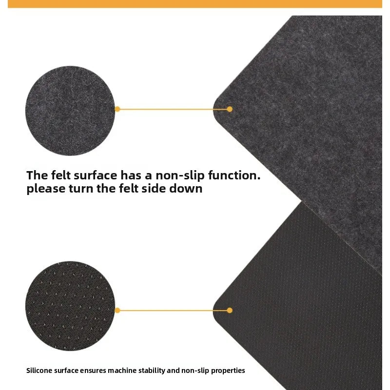tapis protection moderne noir 44x30cm polyester adhésif isolation thermique résistant chaleur