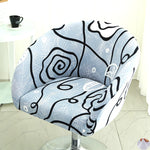 housse chaise extensible motif floral moderne fauteuil salle manger décor maison élastique
