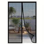 rideau anti moustiques tissu maille semi transparent moderne noir gris blanc vert
