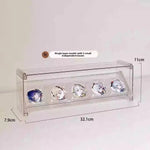 porte cartes anti poussière acrylique transparent personnages animés moderne rangement bijoux accessoiressealed dustproof