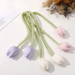 boucles rideau tulipes fleurées vert jaune rose violet blanc décoratives adhésives modernes floral