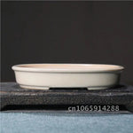 bassin bonsaï porcelaine blanc vert classique glazed desktop flower plant chinese ceramic