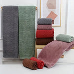 serviettes bain rapide séchage tissu microfibre tissage chevrons couleurs multiples modernes Thanksgiving
