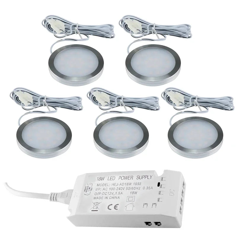 lampe led armoire cuisine éclairage sous meuble intérieur blanc autocollant adaptateur secteur