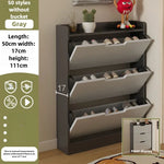 armoire chaussures moderne beige clair tiroirs rangement chaussures objets multifonction bois MDF