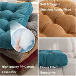 Coussin de sol 50x50 cm vue de dessus