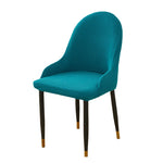 chaise moderne vert olive tissu carreaux pieds noirs boutons dorés amovible lavable polyester élasthanne