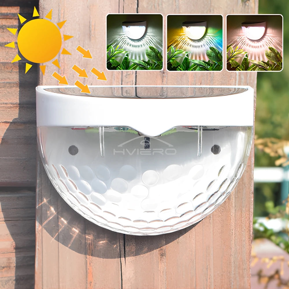 lumière solaire murale moderne perforée ip65 led noir blanc minimaliste