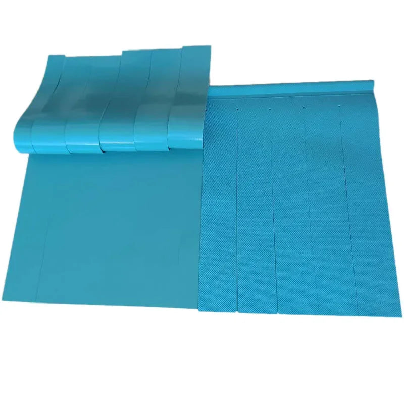 rideau protection lave vaisselle bleu rayures horizontales moderne anti éclaboussures transparent opacité.gca