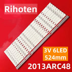 bande led blanc rondes moderne 524mm opacité éclairage tv remplacement fixations invisible