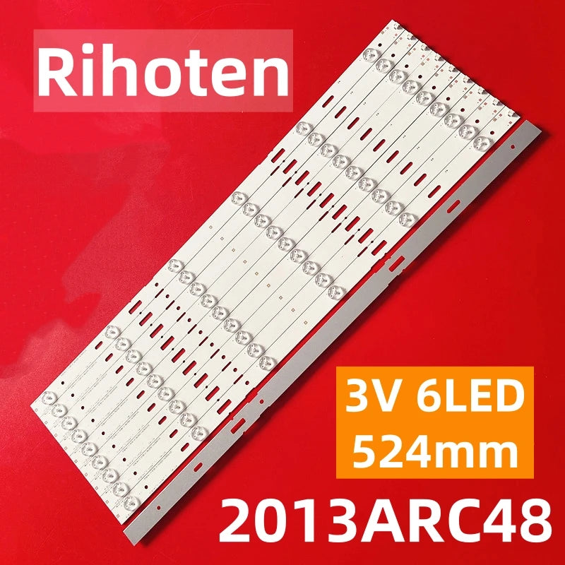 bande led blanc rondes moderne 524mm opacité éclairage tv remplacement fixations invisible