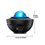 projecteur lumière étoile bluetooth télécommande couleurs dynamiques ambiance nocturne aurore boréale