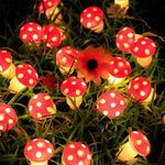 Guirlande lumineuse rouge déco table de fête